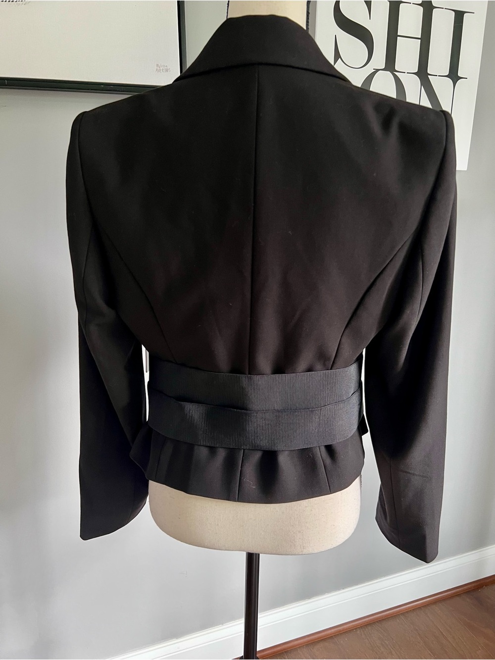 Express Cropped Corset Waist Blazer - Picture 5 of 11